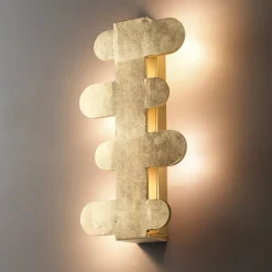 Lampada da parete contemporanea in oro