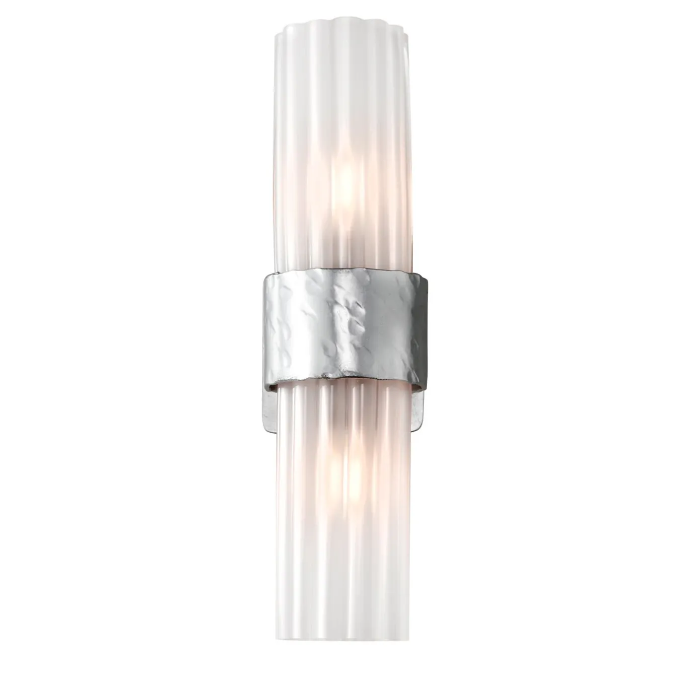 Lampada da parete contemporanea in argento