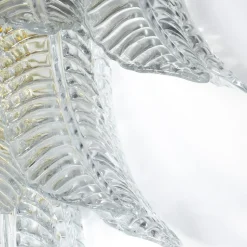 Lampada da Parete Felci in Vetro Trasparente
