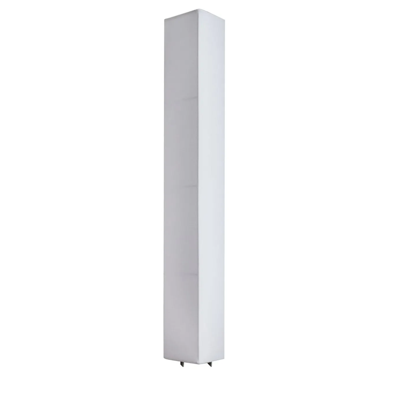 Lampada da parete grande Capanni in lino bianco e acciaio