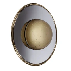 Lampada da parete Illusione grande in vetro bronzeo