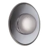 Lampada da parete Illusione piccola in vetro grigio