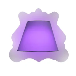 Lampada da parete Illusoria Barocco Bianca con cornice a specchio