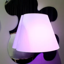 Lampada da parete Illusoria Nuvola Bianca con cornice a specchio