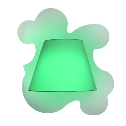 Lampada da parete Illusoria Nuvola Bianca con cornice a specchio