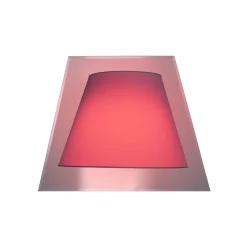 Lampada da parete Illusoria Trapezio bianca con cornice a specchio