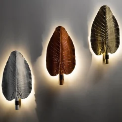 Lampada da parete in argento Acapulco