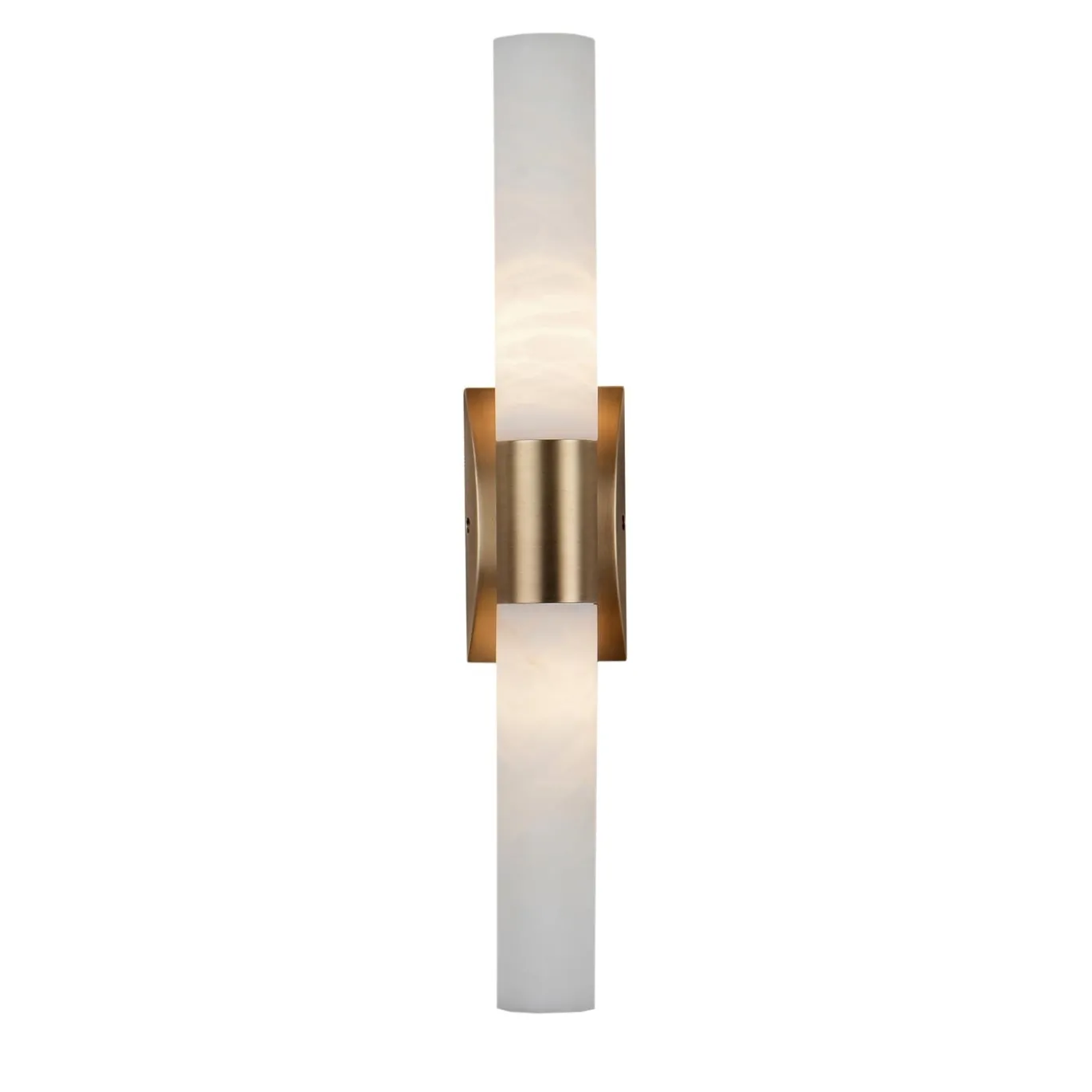 Lampada da parete in tubo di alabastro
