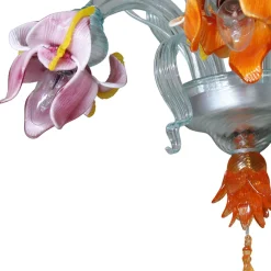 Lampada da parete in vetro AP multicolore Iris