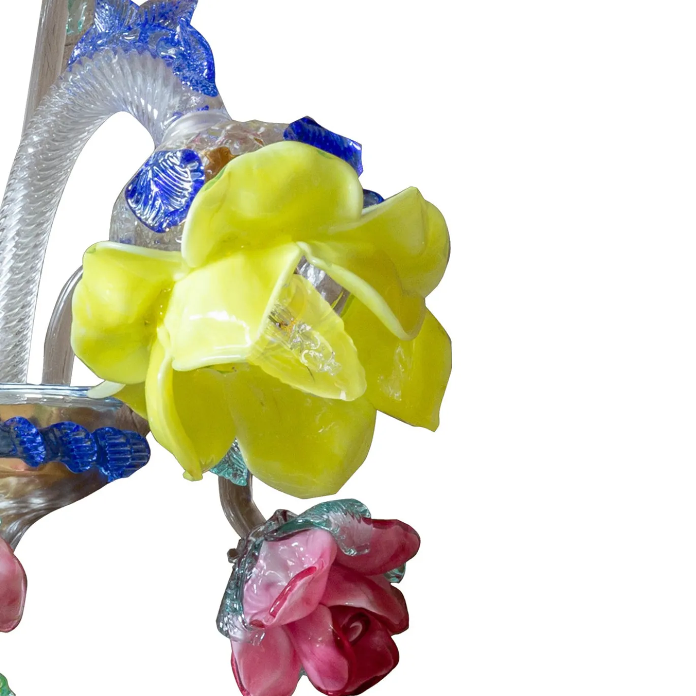Lampada da parete in vetro multicolore Narciso AP