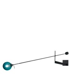Lampada da parete Kendama blu petrolio