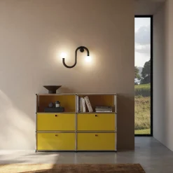 Lampada da parete Linfa nera