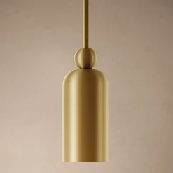 Lampada da parete Madame in ottone naturale