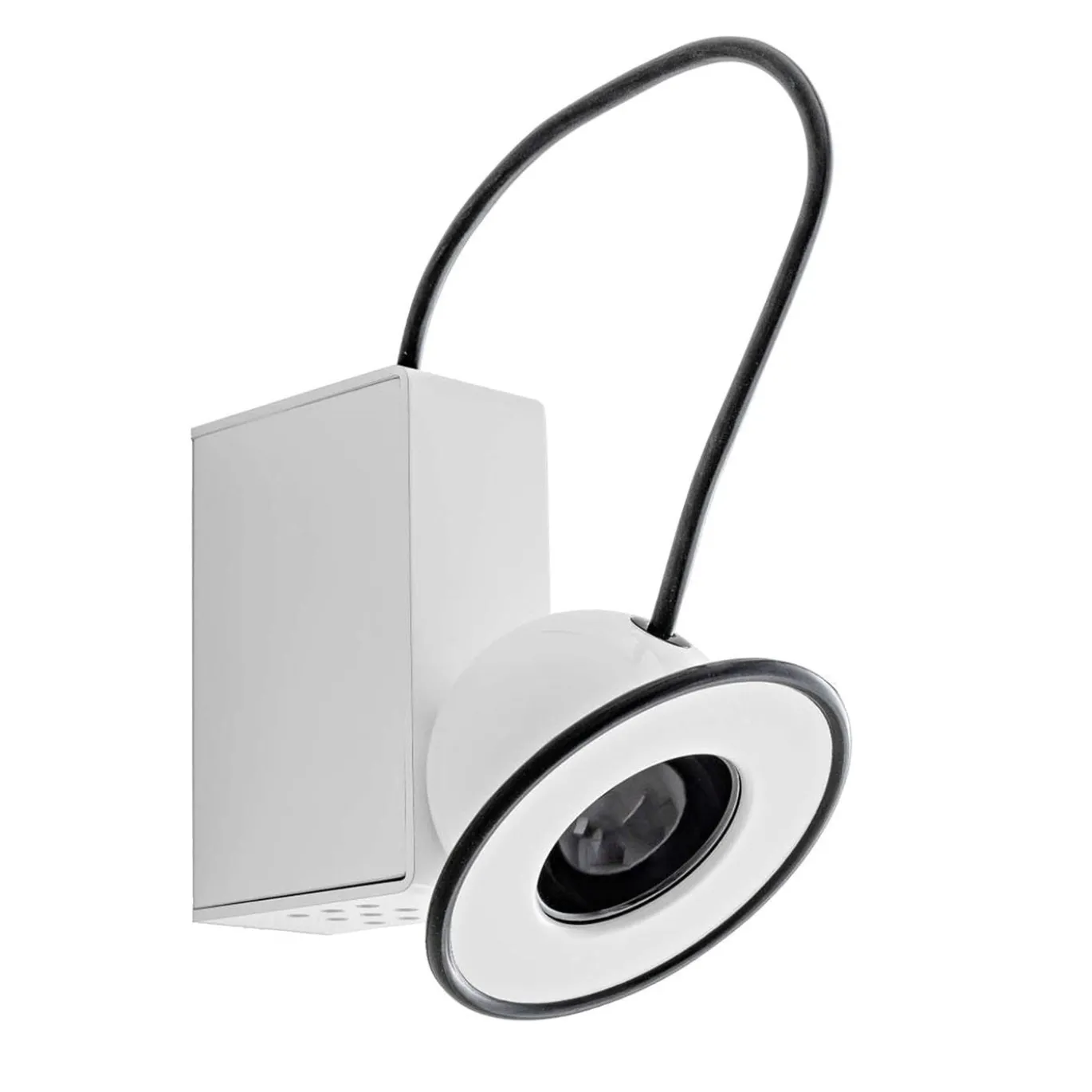 Lampada da parete Minibox Bianca di Gae Aulenti e Piero Castiglioni