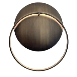 Lampada da parete Myring circolare in ottone