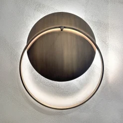 Lampada da parete Myring circolare in ottone