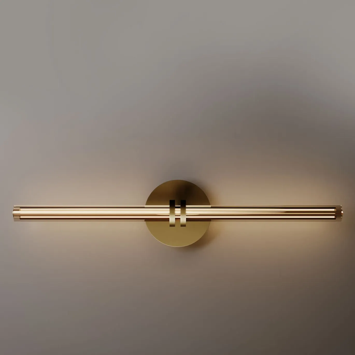 Lampada da parete Optical in vetro ambra
