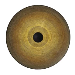 Lampada da parete Parabola 800 in resina dorata spazzolata