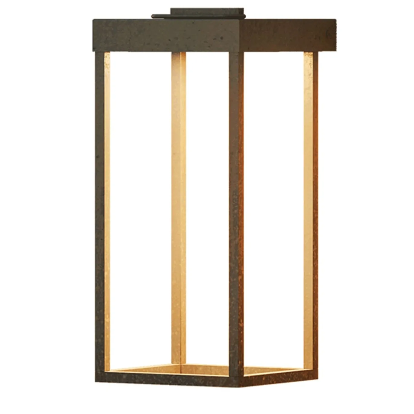 Lampada da parete per esterni Lanterne Slim Brass