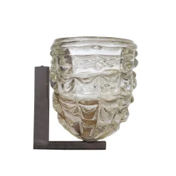 Lampada da Parete Shell in Vetro Trasparente