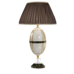 Lampada da scrivania dorata
