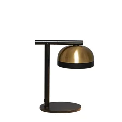 Lampada da scrivania Molly oro e nera