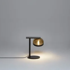 Lampada da scrivania Molly oro e nera