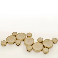 Lampada da soffitto a filo Gran Costellazione Orion in marmo, ottone e onice