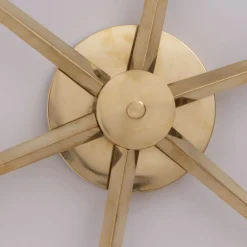Lampada da soffitto a filo in ottone a sei bracci Costellazione