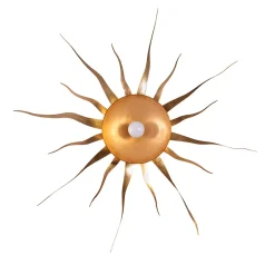 Lampada da soffitto a incasso SUN con foglia d'oro di Luca Bussacchini
