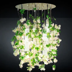Lampada da soffitto Flower Power White Cascade Round Large