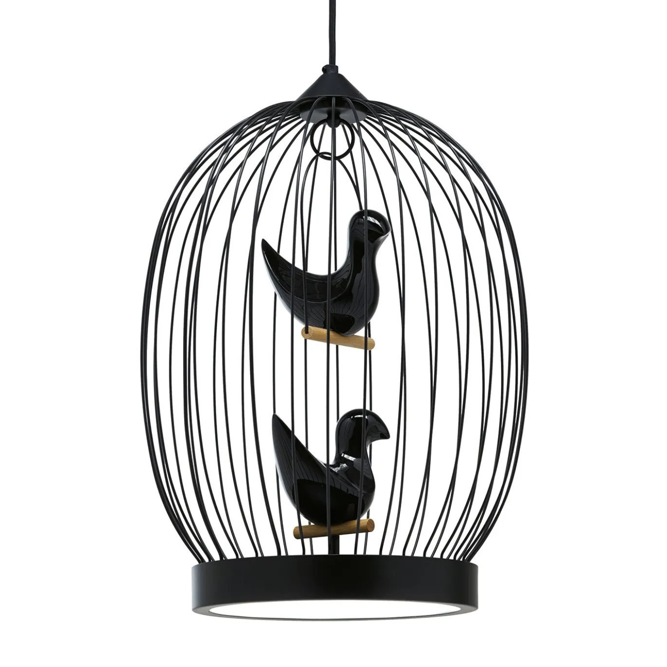 Lampada da soffitto in metallo nero Twee T. di Jake Phillips