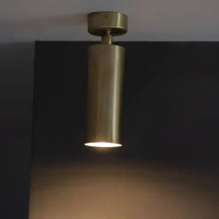 Lampada da soffitto in ottone dorato Kyle Pl