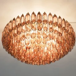Lampada da soffitto in vetro ametista Prismatico