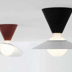 Lampada da soffitto nera Fante di De Pas, D'Urbino, Lomazzi