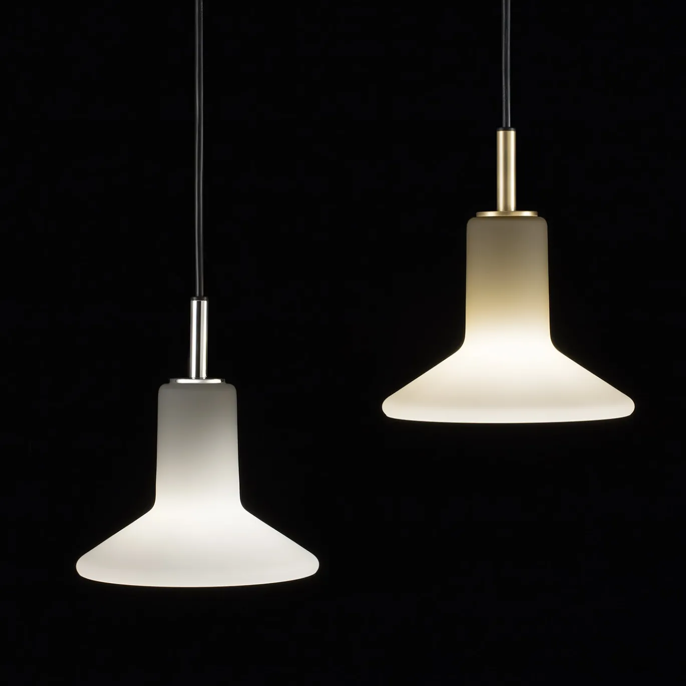 Lampada da soffitto Olly di Lorenza Bozzoli in cromo