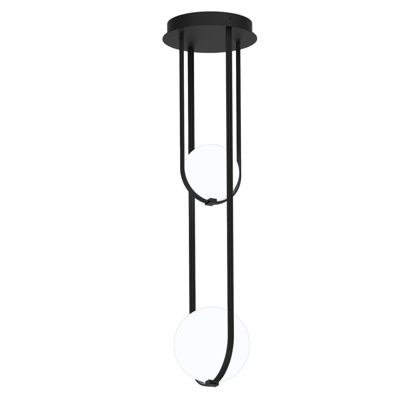 Lampada da soffitto Orizzonte nera