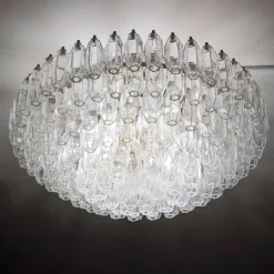 Lampada da soffitto trasparente a 12 luci Prismatico