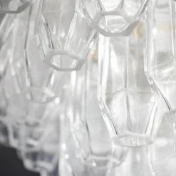 Lampada da soffitto trasparente a 12 luci Prismatico