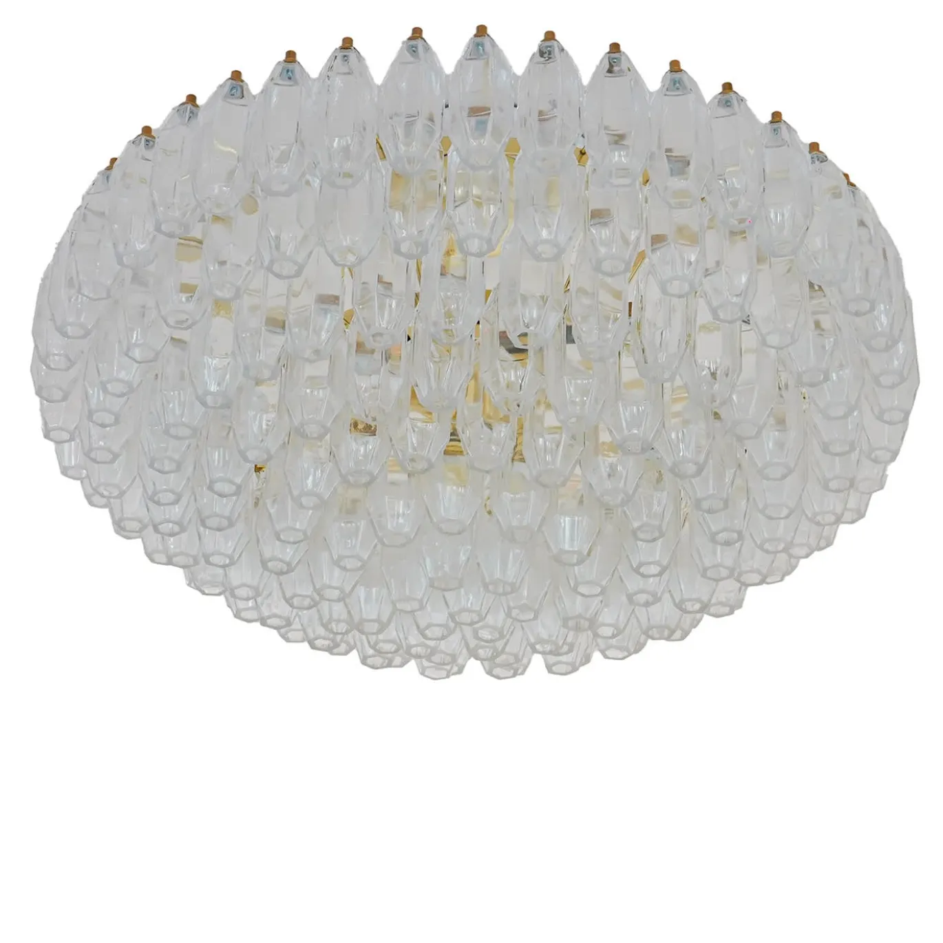Lampada da soffitto trasparente a 12 luci Prismatico