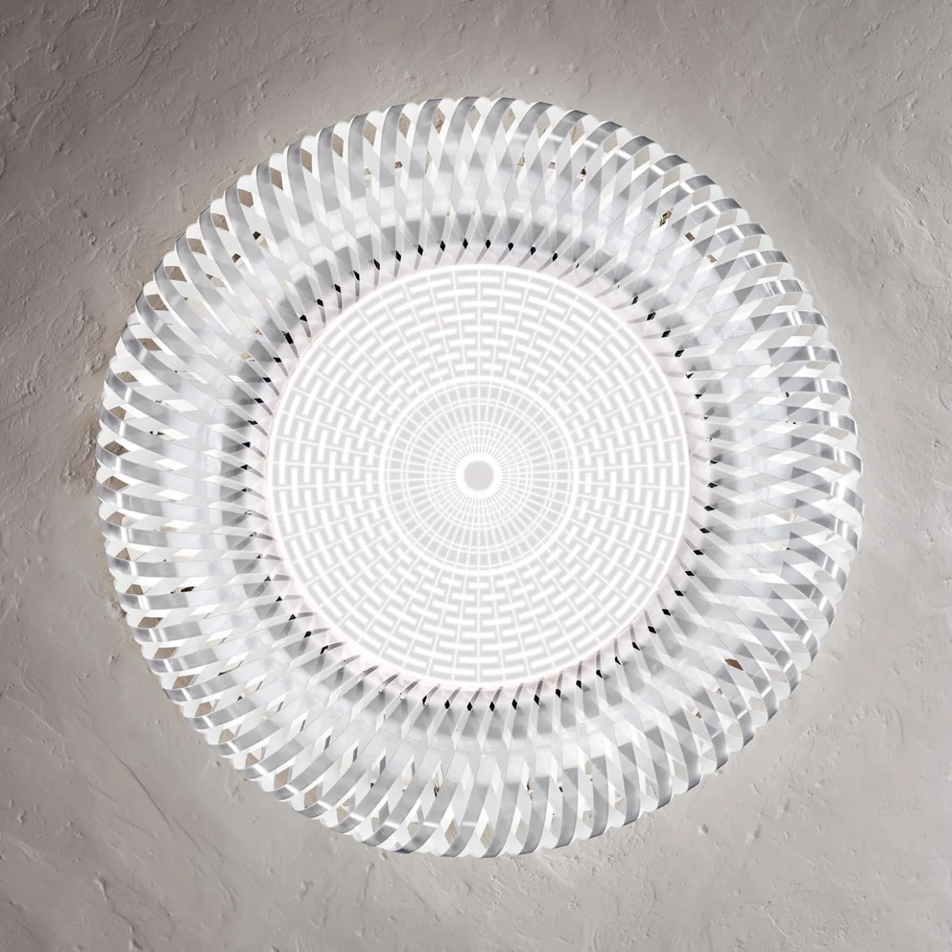 Lampada da soffitto trasparente Kalatos