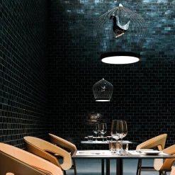 Lampada da soffitto Twee T. in metallo nero di Jake Phipps #2