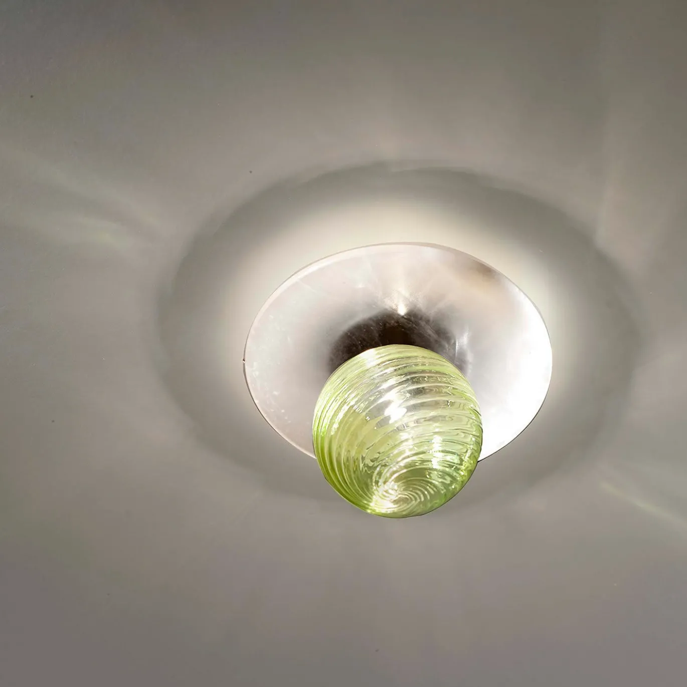 Lampada da soffitto verde Afrodite