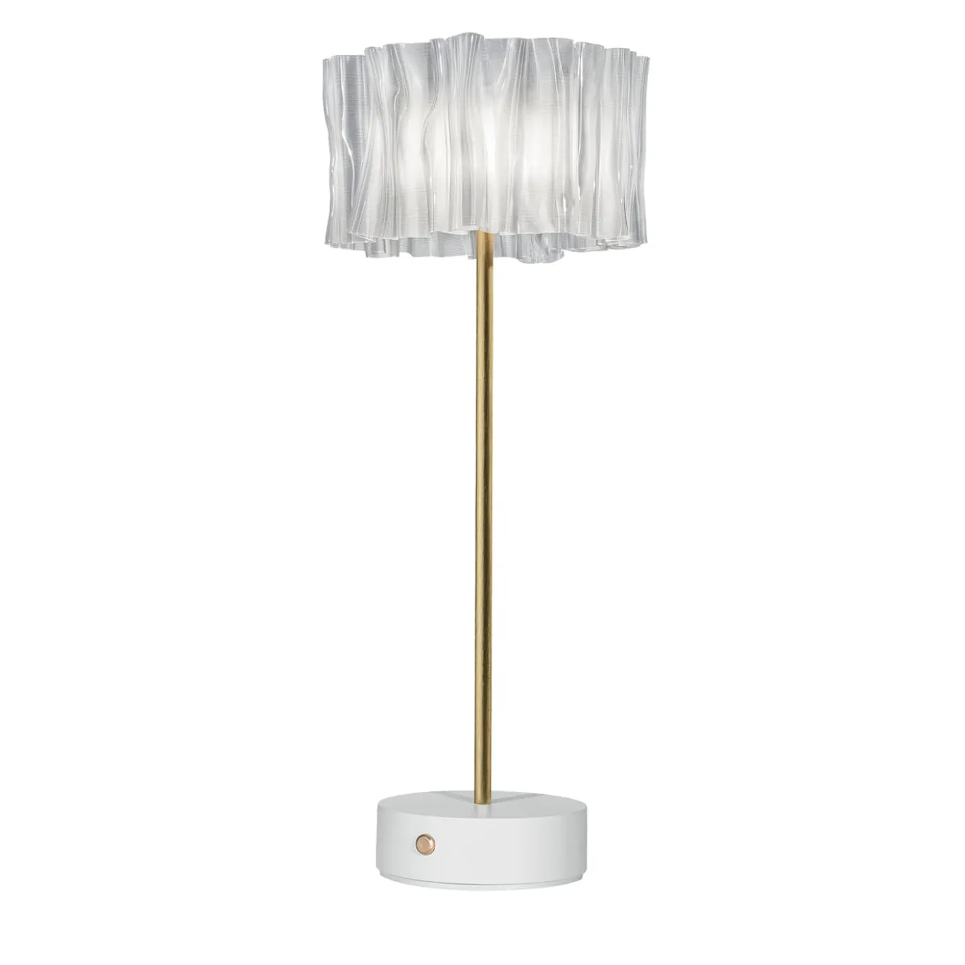 Lampada da tavolo Accordéon Battery White Prisma di Marc Sadler