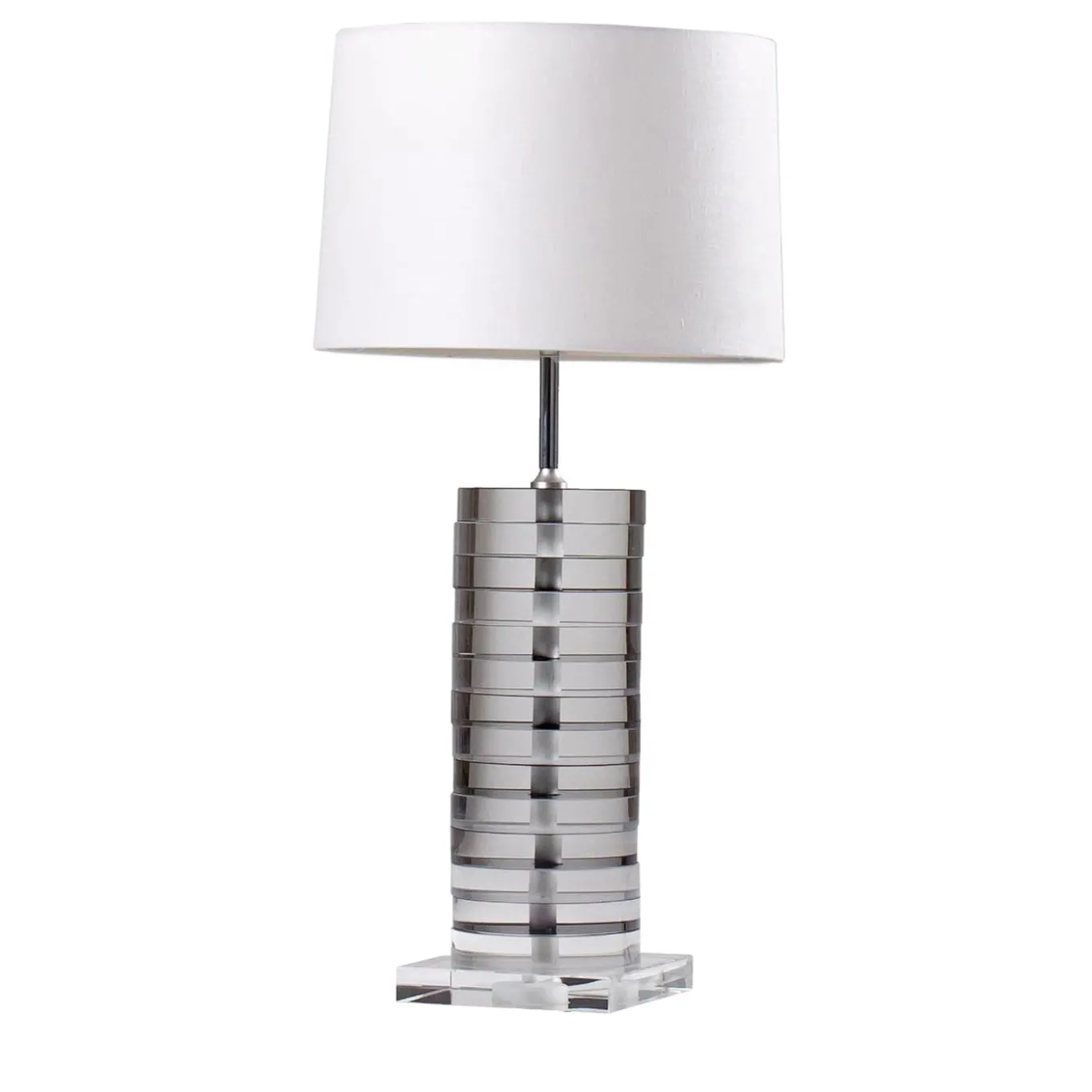 Lampada da tavolo ad anello in ottone