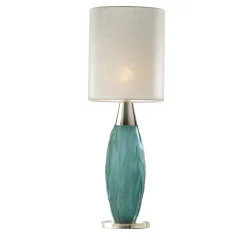 Lampada da tavolo a foglia verde