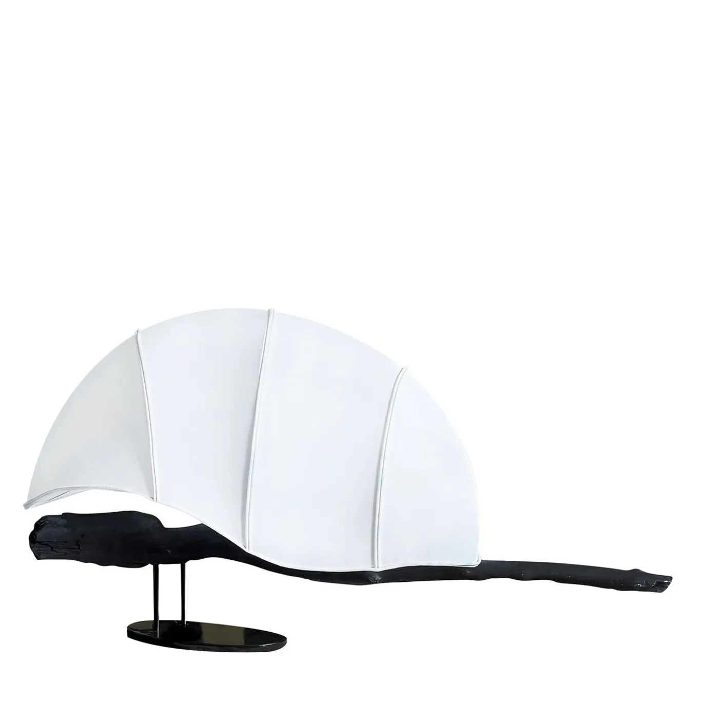 Lampada da tavolo Afrodite in legno di mare e cotone