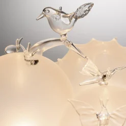 Lampada da Tavolo a LED in Vetro Trilli Uccellino