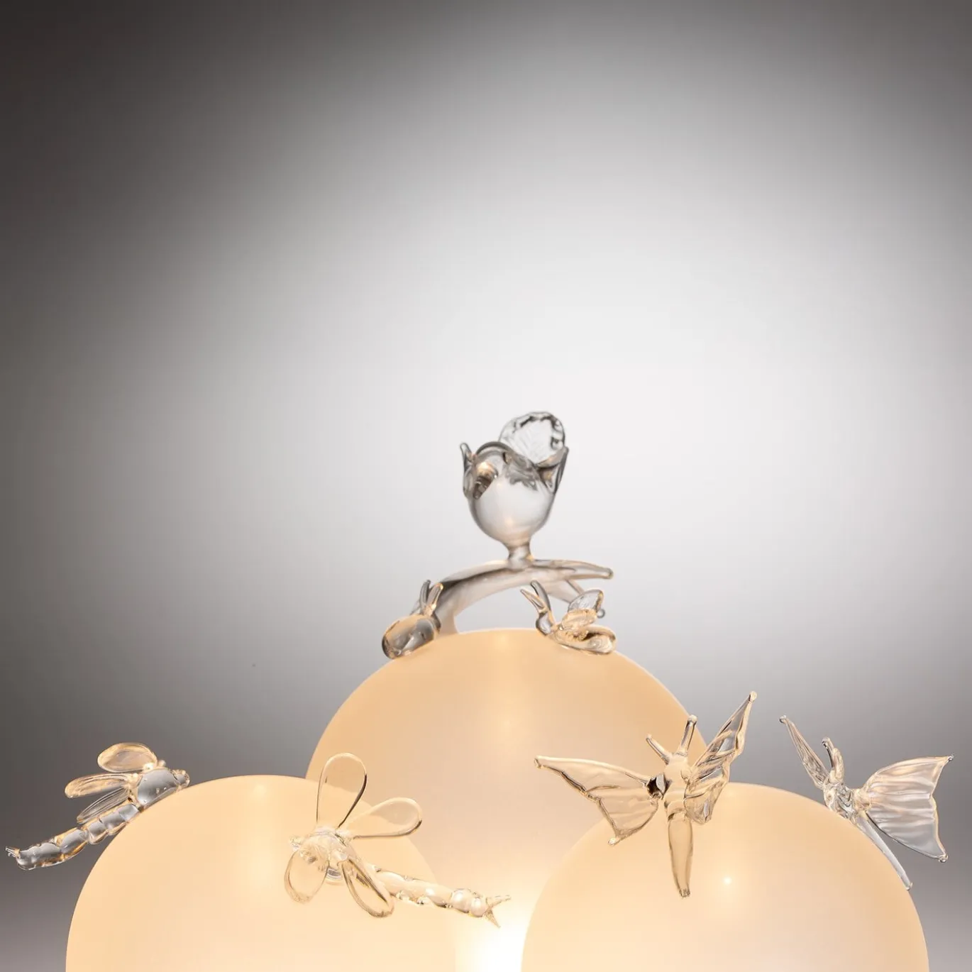Lampada da Tavolo a LED in Vetro Trilli Farfalle