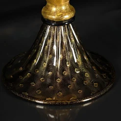 Lampada da tavolo ambra e nera